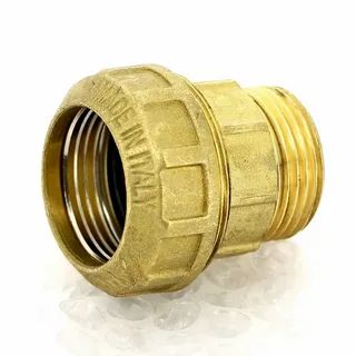 Муфта компрессионная 1″НР×32мм, латунь, Belamos MUK32х1
