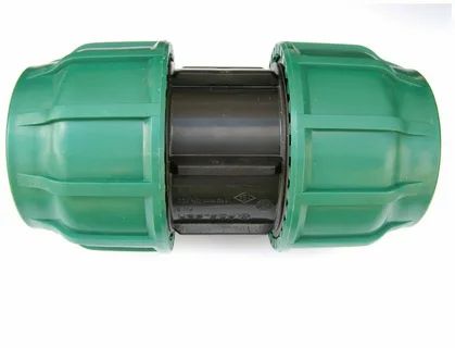 Муфта редукционная обжимная ПЭ разъемная 63х50, PN10 (зеленая), Poelsan